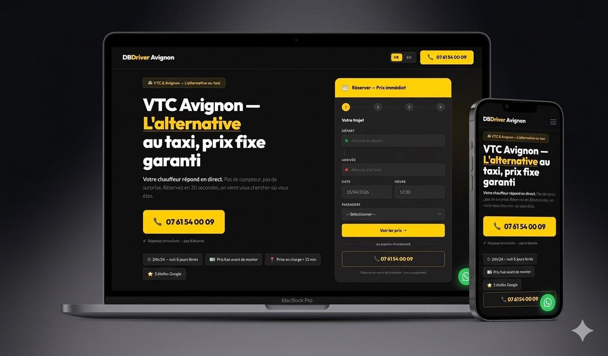 Aperçu du site Db Driver